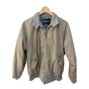 Sportsmaster Tan Fleece Lined Zip Jacket Medium
